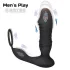 Erospace Men's Play - app-styret stødende analvibrator (sort)