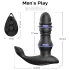 Erospace Men's Play - op‑og‑ned bevægende prostatavibrator (sort)