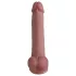 Natural Play - silikonedildo 24 cm (naturfarvet)