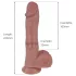 Natural Play - støt- og roterende vibrator (naturel)