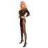 Livco Monata - abstrakt mønstret net catsuit - (sort) - S-L