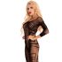 Livco Monata - abstrakt mønstret net catsuit - (sort) - S-L