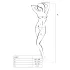Passion BS007 - net catsuit med mønster - sort - S-L