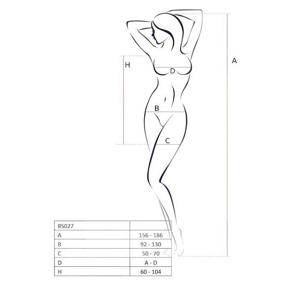 Passion BS027 - net minikjole (rød) - S-L