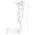 Passion BS032 - net åbent net catsuit (sort) - S-L
