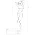 Passion BS035 - strop-body med åben netdesign (hvid) - S-L