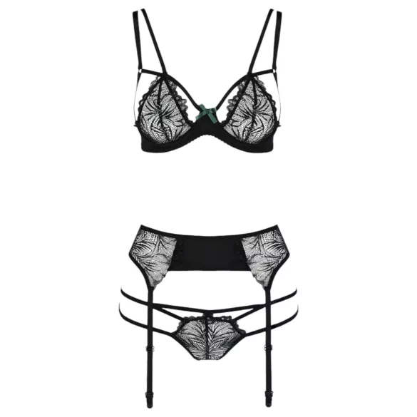 Passion Floris - lingerisæt - sort - L/XL