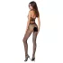 Passion BS048 - åben net catsuit med halsparti - sort - S-L