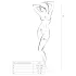 Passion BS077 - langærmet catsuit - netstof - sort - S-L