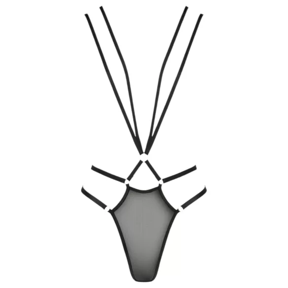 Passion Devil Meggy - metalring kropssele body (sort) - L/XL