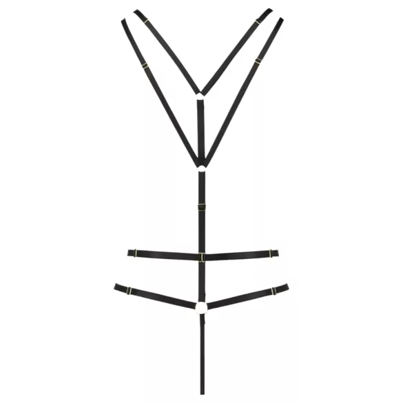 Passion Devil Meggy - metalring kropssele body (sort) - L/XL