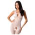 Passion BS078 - Prikket, åben overall (hvid) S-L