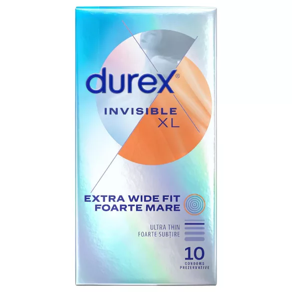 Durex Invisible XL - ekstra store kondomer - 10 stk