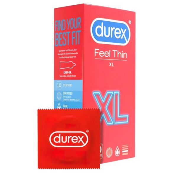 Durex Feel Thin XL - Naturlig Følelse Kondomer (10 stk)