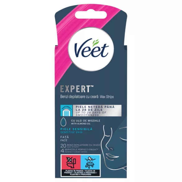 Veet Expert - voksstrips - til sensitiv hud - 20 stk