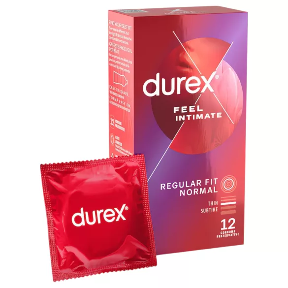 Durex Feel Intimate - tynd latex kondom - pakke med 2x12 stk