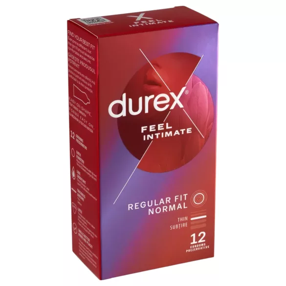 Durex Feel Intimate - tynd latex kondom - pakke med 2x12 stk