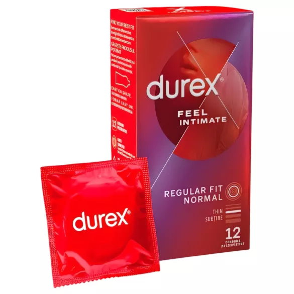 Durex Feel Intimate - tynd latex kondom - pakke med 2x12 stk