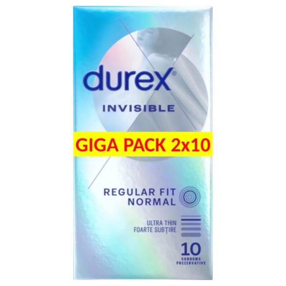 Durex Invisible Ekstra Sensitiv - Tynde kondomer (2x10 stk)