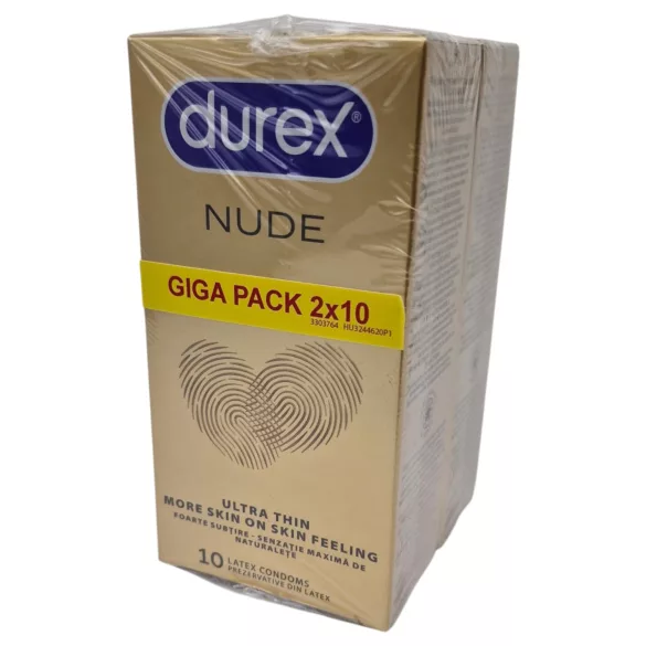 Durex Nude - ultratynde kondomer (2x10 stk.)