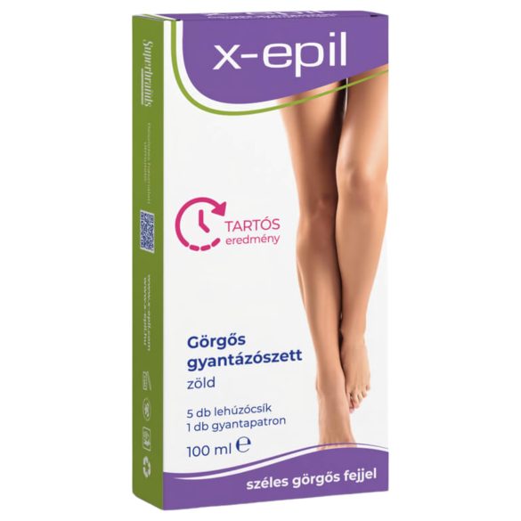 X-Epil - rullende voks-sæt - grøn