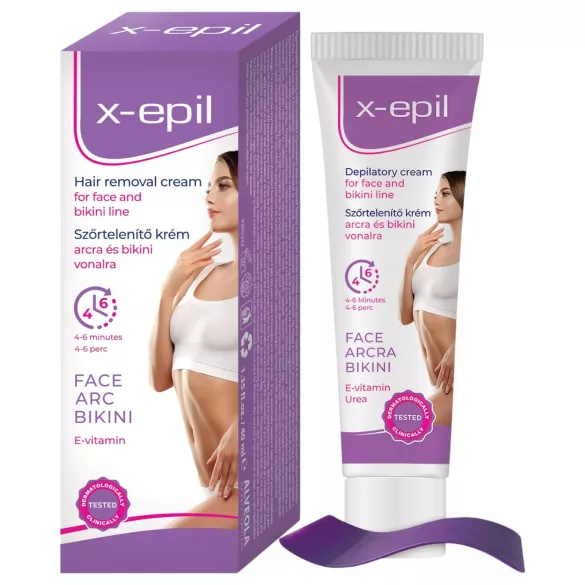 X-Epil - hårfjerningscreme til ansigt/bikinilinje - 40ml