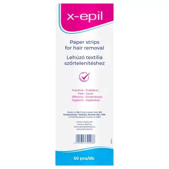 X-Epil - voksstrips - tekstil - 50 stk