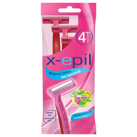 X-Epil - engangsskraber til kvinder med 2 blade (4 stk)