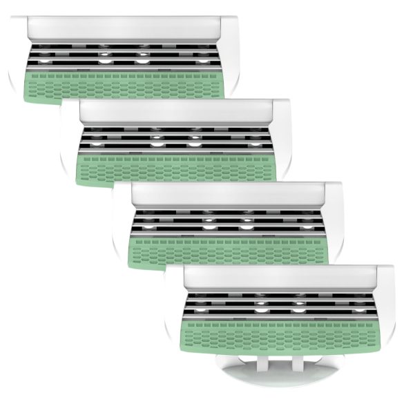 X-Epil Silky Smooth - kvindelig barberblad, 4-bladet (4 stk)