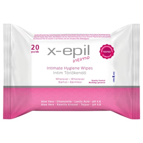 X-Epil Intimo – intimservietter (20 stk)