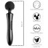 Desirel Enchant - sort massagerende vibrator (sort)