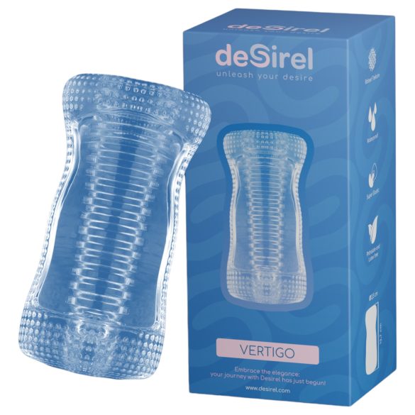 Desirel Vertigo – masturbator med rillet indre (gennemsigtig)