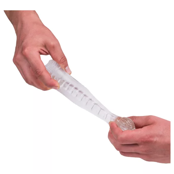 Desirel Vertigo - masturbator med ribbet indre (gennemsigtig)