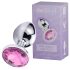 Desirel Pink Jewel L - anal plug (sølv-pink)