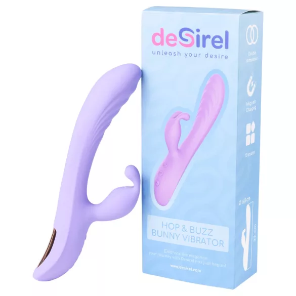 Desirel Hop & Buzz Bunny - klitorisvibrator med kaninører - lilla
