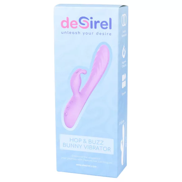Desirel Hop & Buzz Bunny - klitorisvibrator med kaninører - lilla