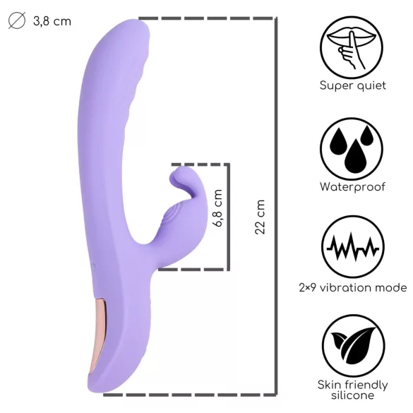 Desirel Hop & Buzz Bunny - klitorisvibrator med kaninører - lilla