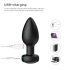 Desirel Easy Obsidian - trådløs anal vibrator (sort)
