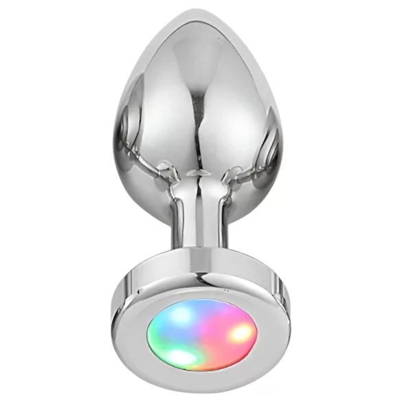 Desirel GlowPlug - analplug med lys - lille - sølv