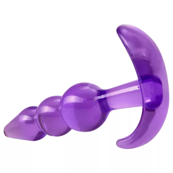 Desirel - analplug med kugler - silikone - lilla