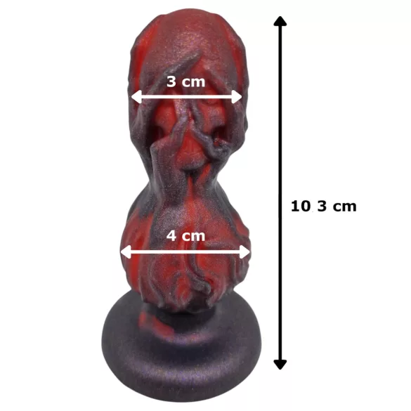 OgazR - analdildo med kugler - 10,5cm - sort