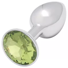 Sunfo - analplug metal - lime sten - sølv
