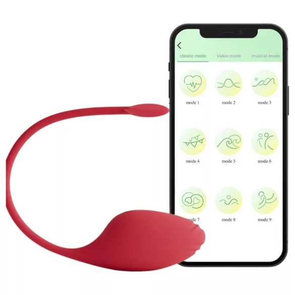 Funny Me - App-styret vibrerende æg (rød)