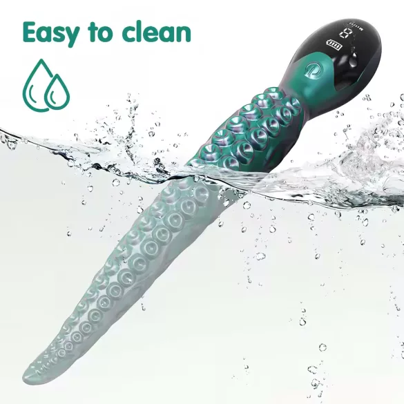 Monster Fuck - blæksprutte vibrator - fleksibel - grøn