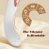 IntiGlow - Vaginalforyngende LED G-punkt vibrator (hvid)