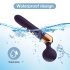 Bøjet, genopladelig massagevibrator (sort)