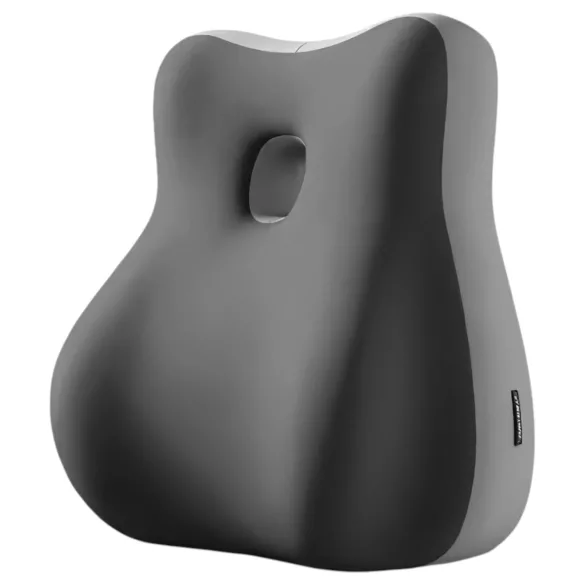 Magic Pillow - pude med dildo-holder - memoryskum - grå