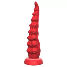   Monster Fuck - blæksprutte vibrator med sugekop og fjernbetjening - rød