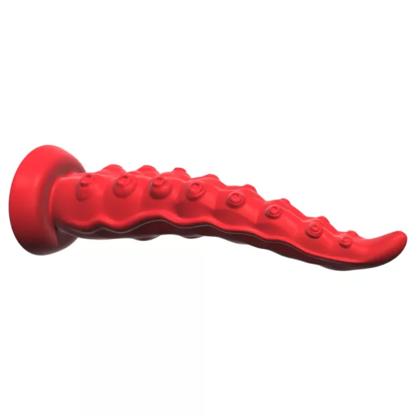 Monster Fuck - blæksprutte vibrator med sugekop og fjernbetjening - rød