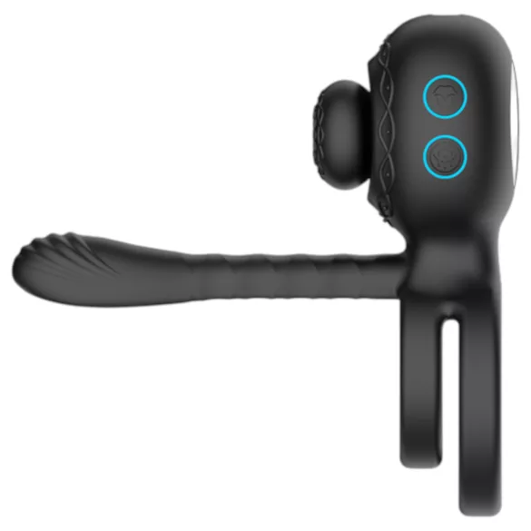 Biu-Biu - penisring og parvibrator - sort